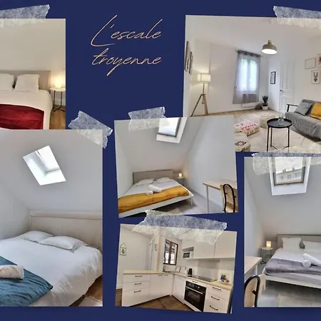 Apartamento L'escale Troyenne Familial Centre-ville 4 Chb Wifi